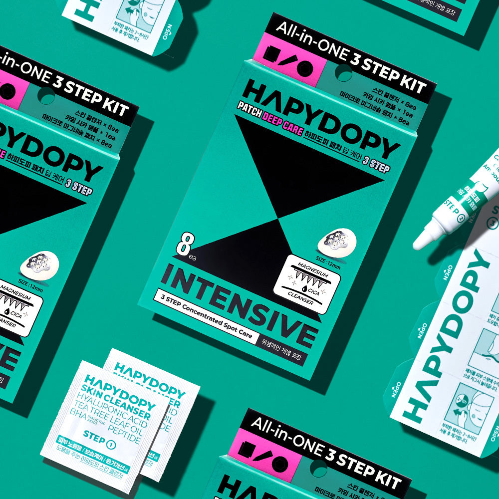 [HAPYDOPY] Hapydopi Patch Deep Care 3STEP 8 Sheets (Patentiertes Patch)
