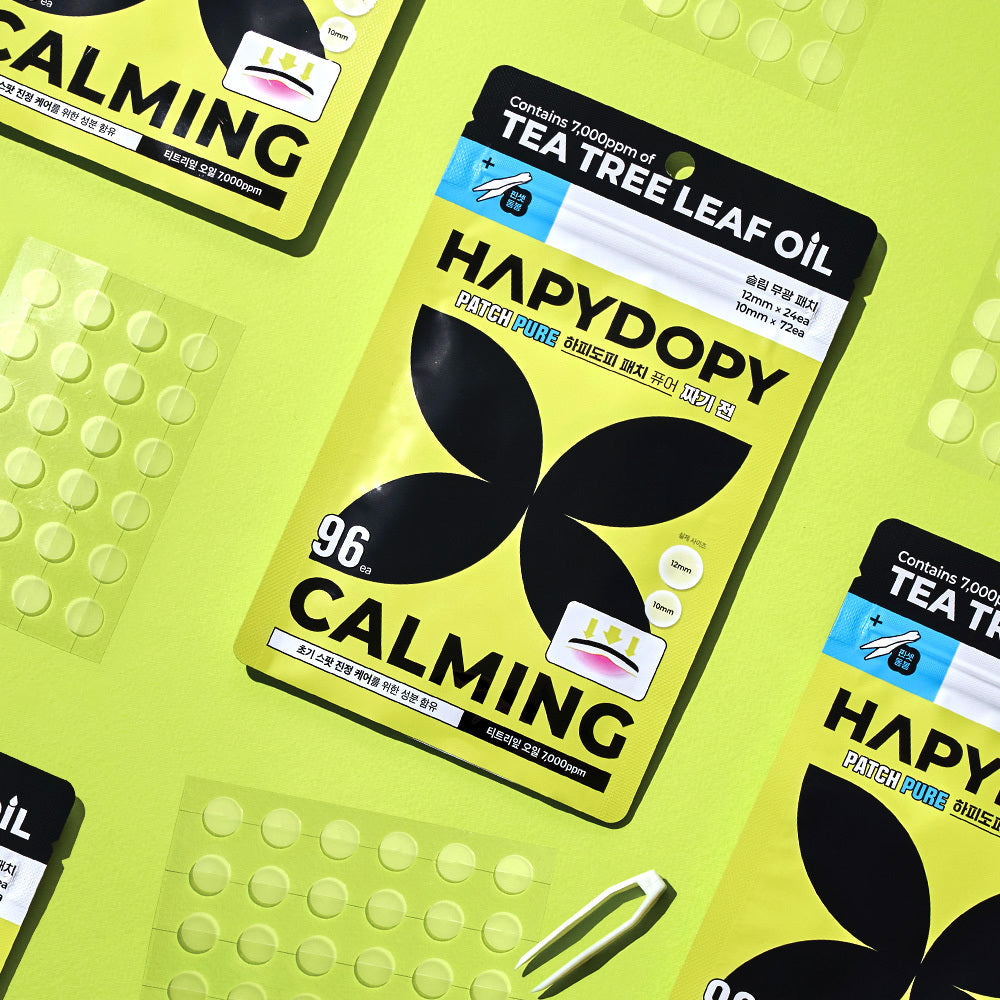 [HAPYDOPY] Hapydopi Patch Pure 96 feuilles + pince à épiler incluse (avant pressage)
