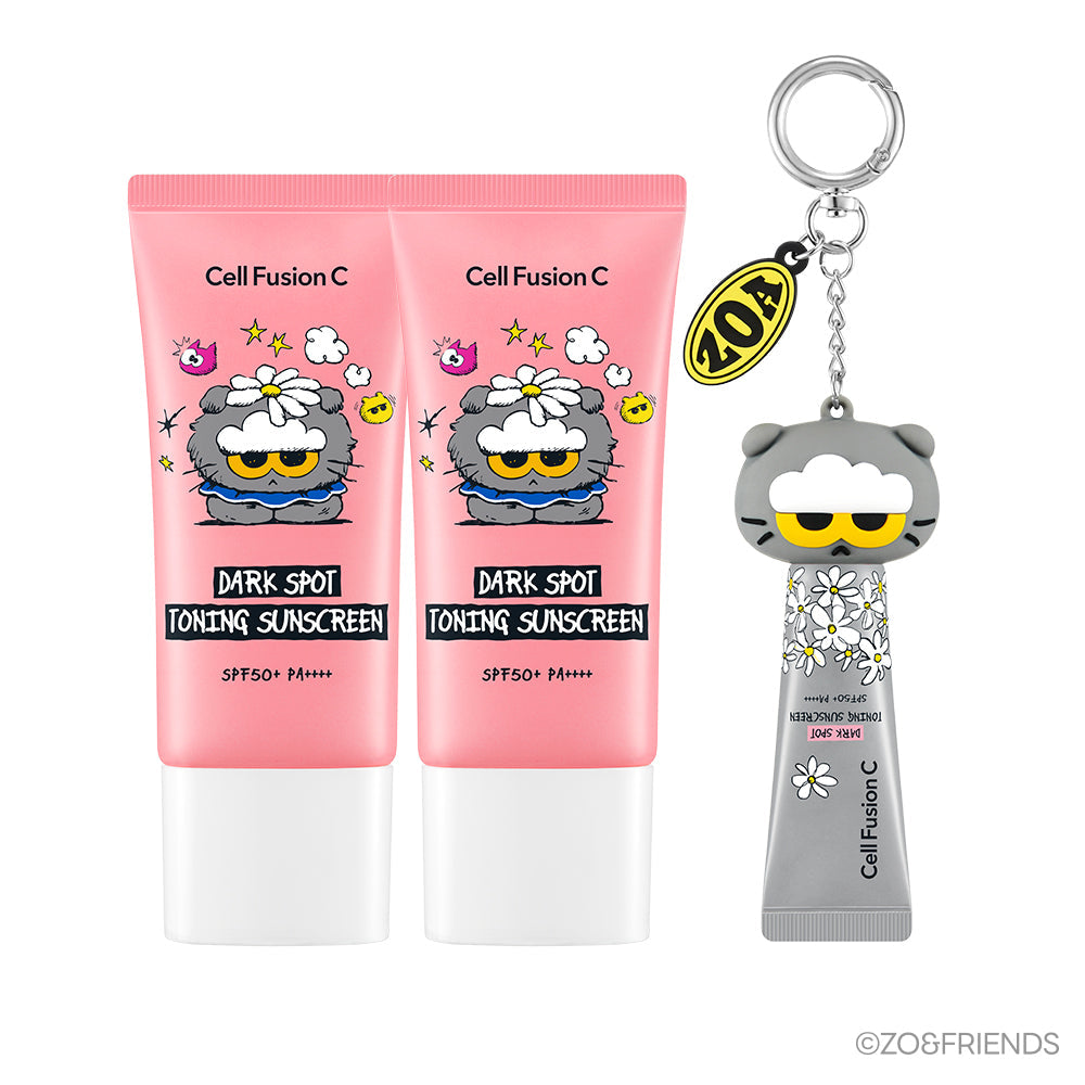 [Cell Fusion C] Cell Fusion C Crème Solaire Tonifiante Imperfections 35 ml Double Spécial (+ 10 ml + Porte-clés Jo & Friends Cap)