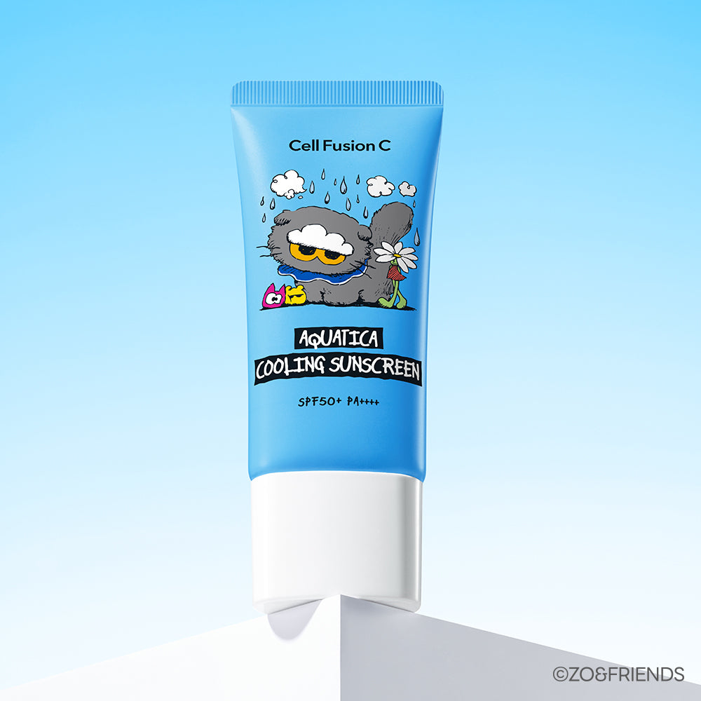 [Cell Fusion C] Crème solaire rafraîchissante Cellfusion C Aquatica 35 ml Double Special (+ 10 ml + porte-clés Jo & Friends Cap)