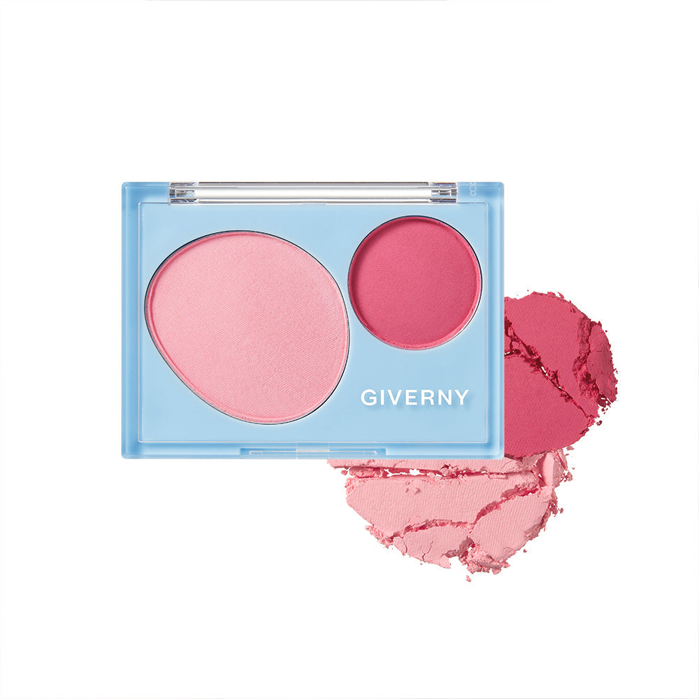 [GIVERNY] Giverny Fluffy Dual Blusher 4 COLORS