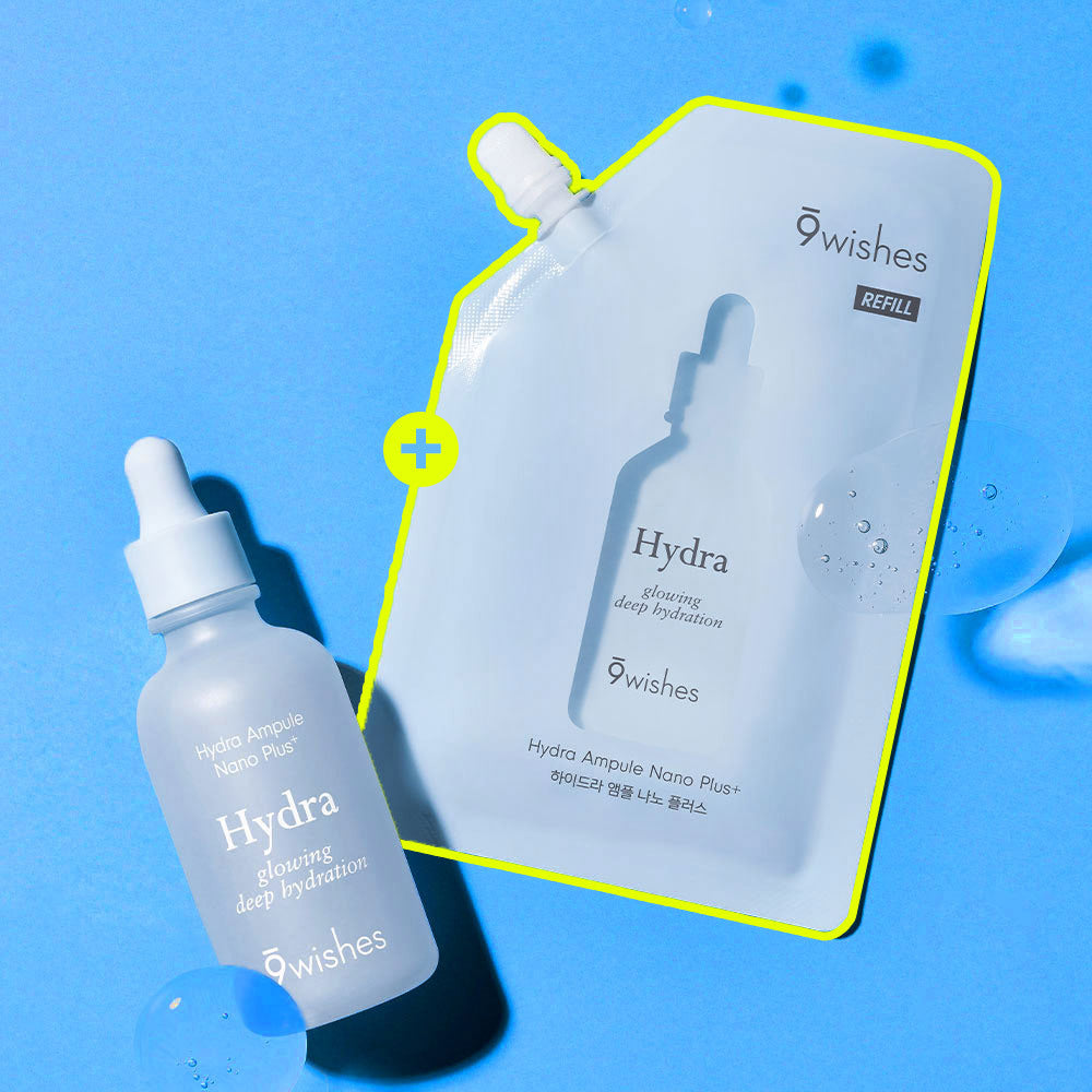 [Nine Wishes] Nine Wishes Hydra Moisture Ampoule Nano Plus 50ml Refill Plan (+50ml Refill)