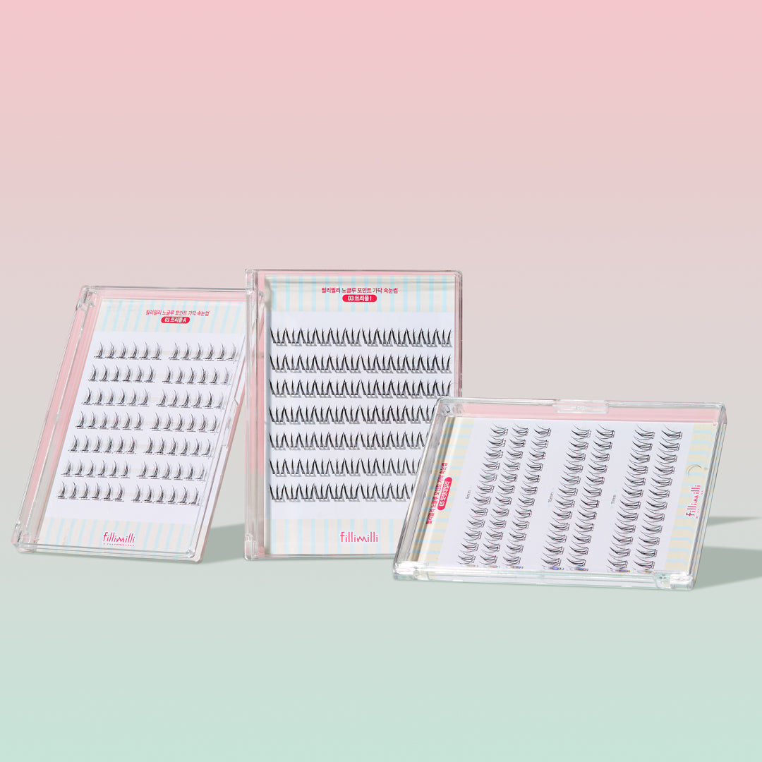[Fillimilli] Choose 1 Fillimilli eyelash (point strand/no glue/cutting/middle point/adhesive)