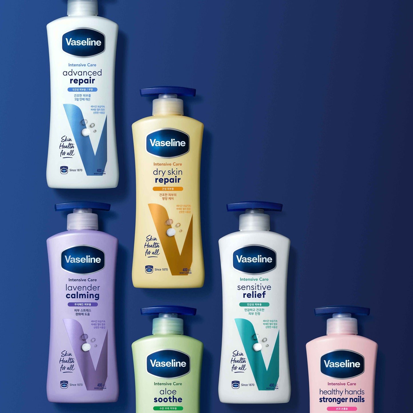[Vaseline] Vaseline Intensive Care Body Lotion 400ml, 6 types, choose 1