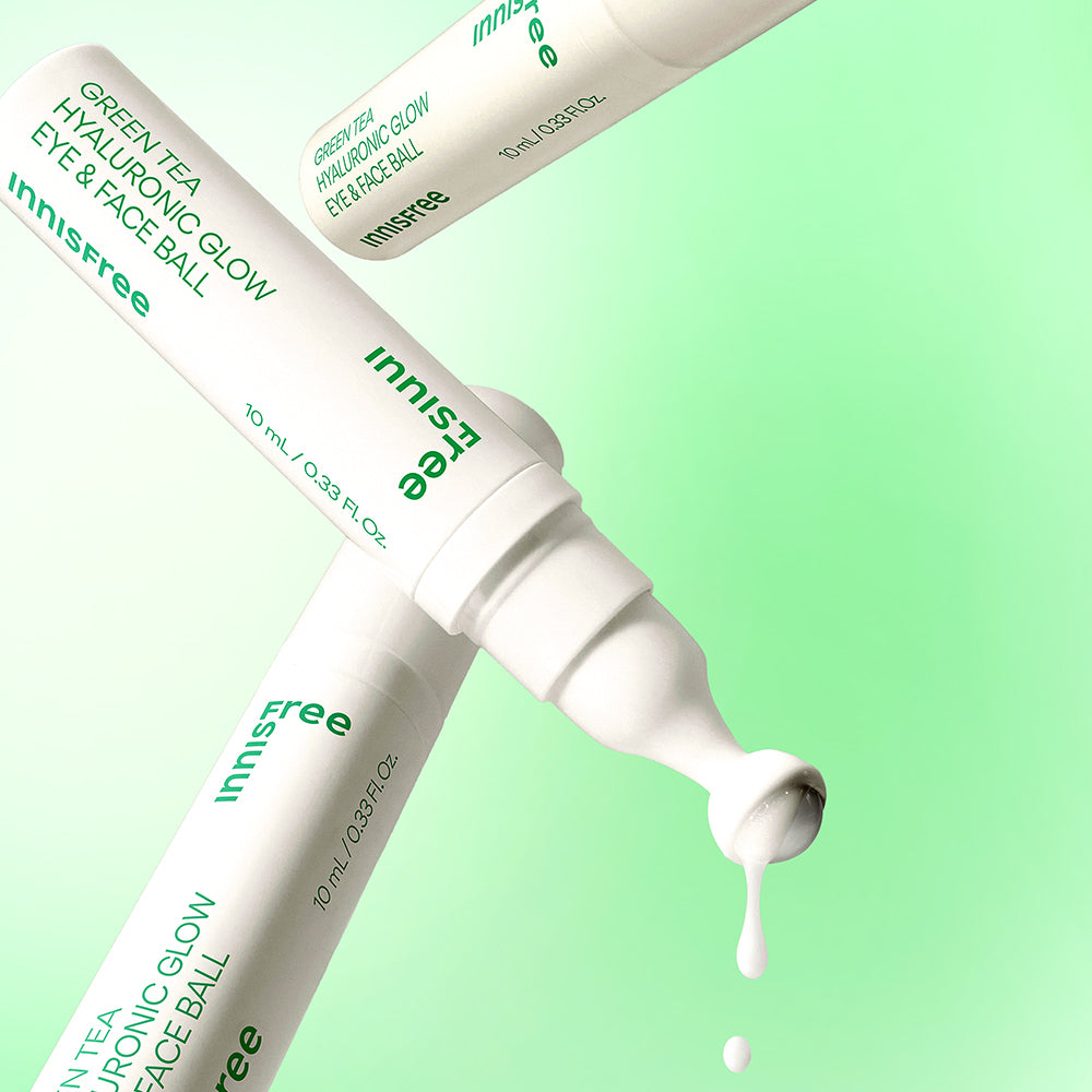 [INNISFREE] Innisfree Thé vert Acide hyaluronique Glow Boule yeux et visage 10 ml