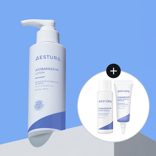 [aestura] Aestura Atobarrier 365 Lotion 150ml Special (Hydro Essence 25ml + Cera-Hyal Ampoule 7ml)