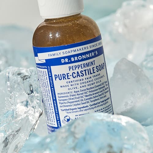 [DR.BRONNERS] Dr. Bronner's Pure Castile Soap 60ml 2 types, choose 1 (tea tree/peppermint)