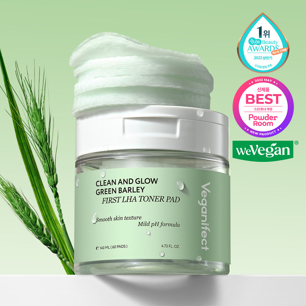 [Veganifect] Vegan Effect Green Barley LHA Toner Pad