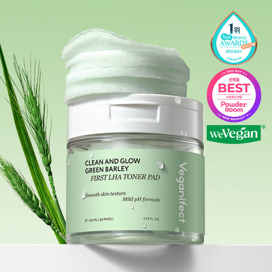 [Veganifect] Vegan Effect Green Barley LHA Toner Pad