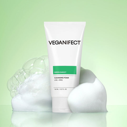[Veganifect] Vegan Effect Green Barley LHA Deep Cleansing Foam 165ml
