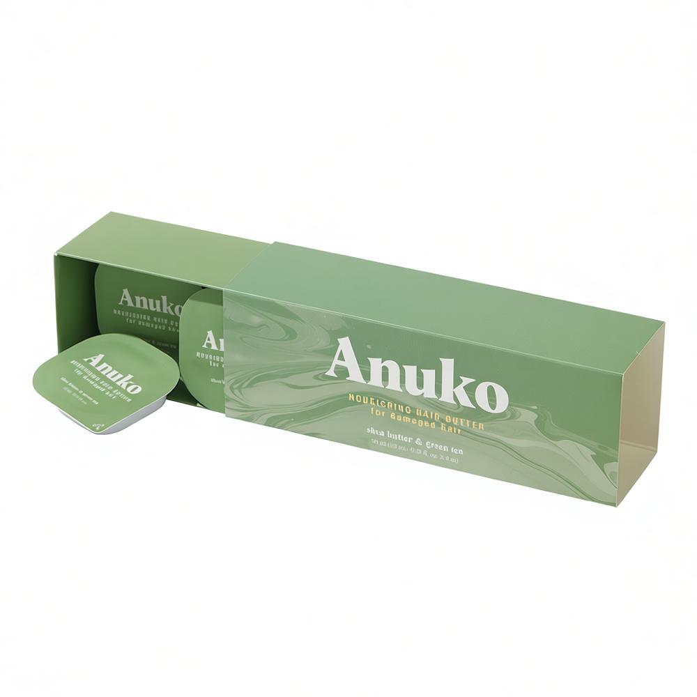[Anuko] Traitement au beurre capillaire nourrissant Anuko pour cheveux abîmés 10 ml 9 paquets