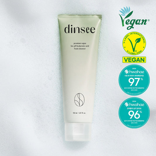 [Dinsee] Dinsi Premium Vegan Mildly Acidic Hyaluronic Acid Foam Cleanser 150ml