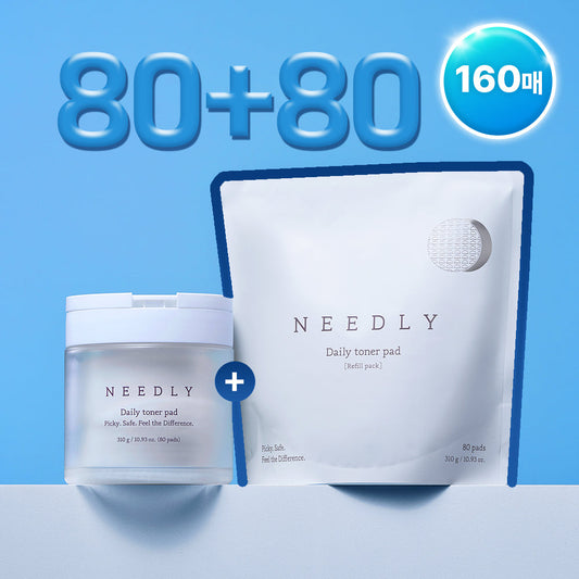 [NEEDLY] Needly Daily Toner Pads 80 sheets (+80 sheets refill plan)