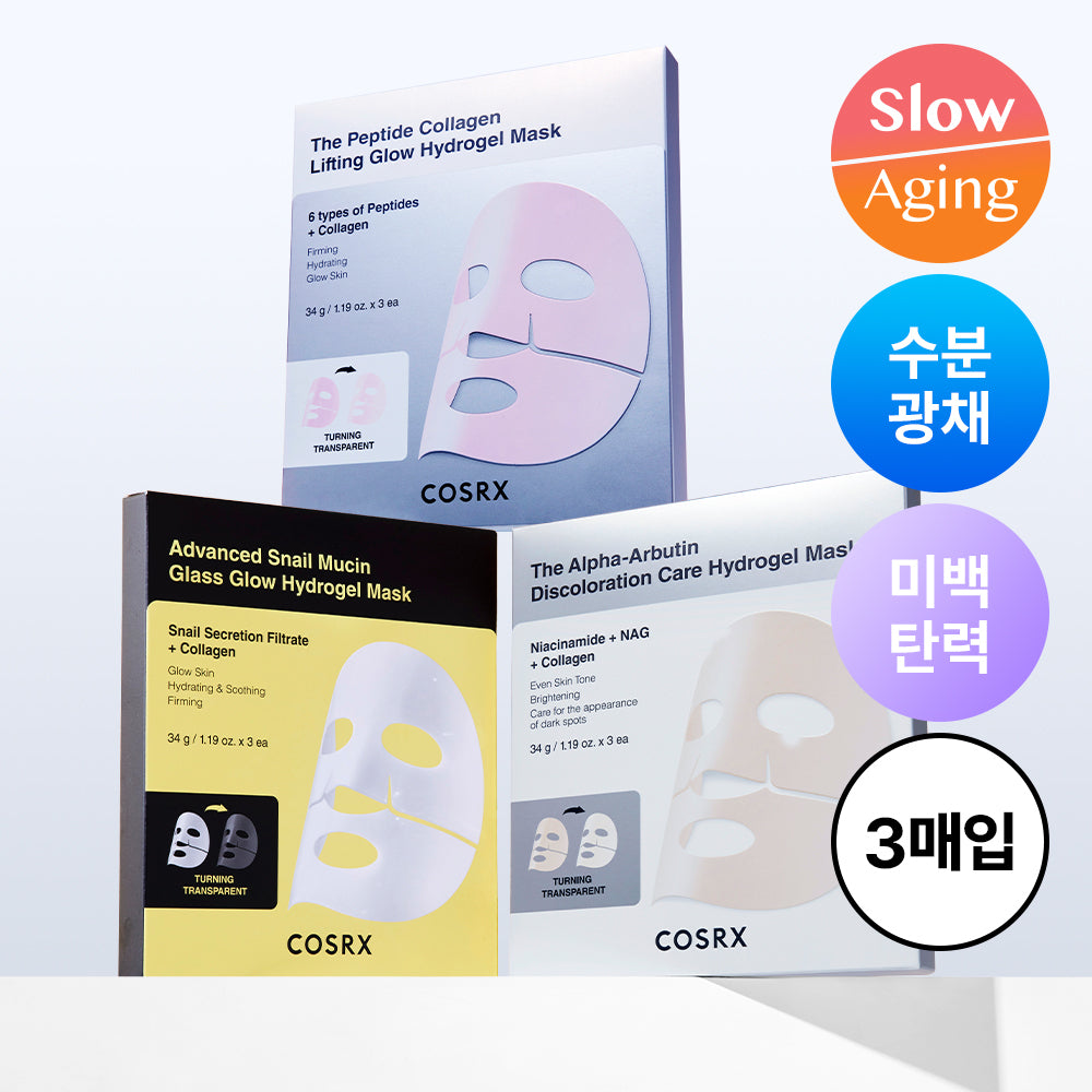 [COSRX] COSRX Gel Mask Pack (3 Blatt) Wählen Sie 1 von 3 Typen (Schnecke/Peptid/Alpha-Arbutin)