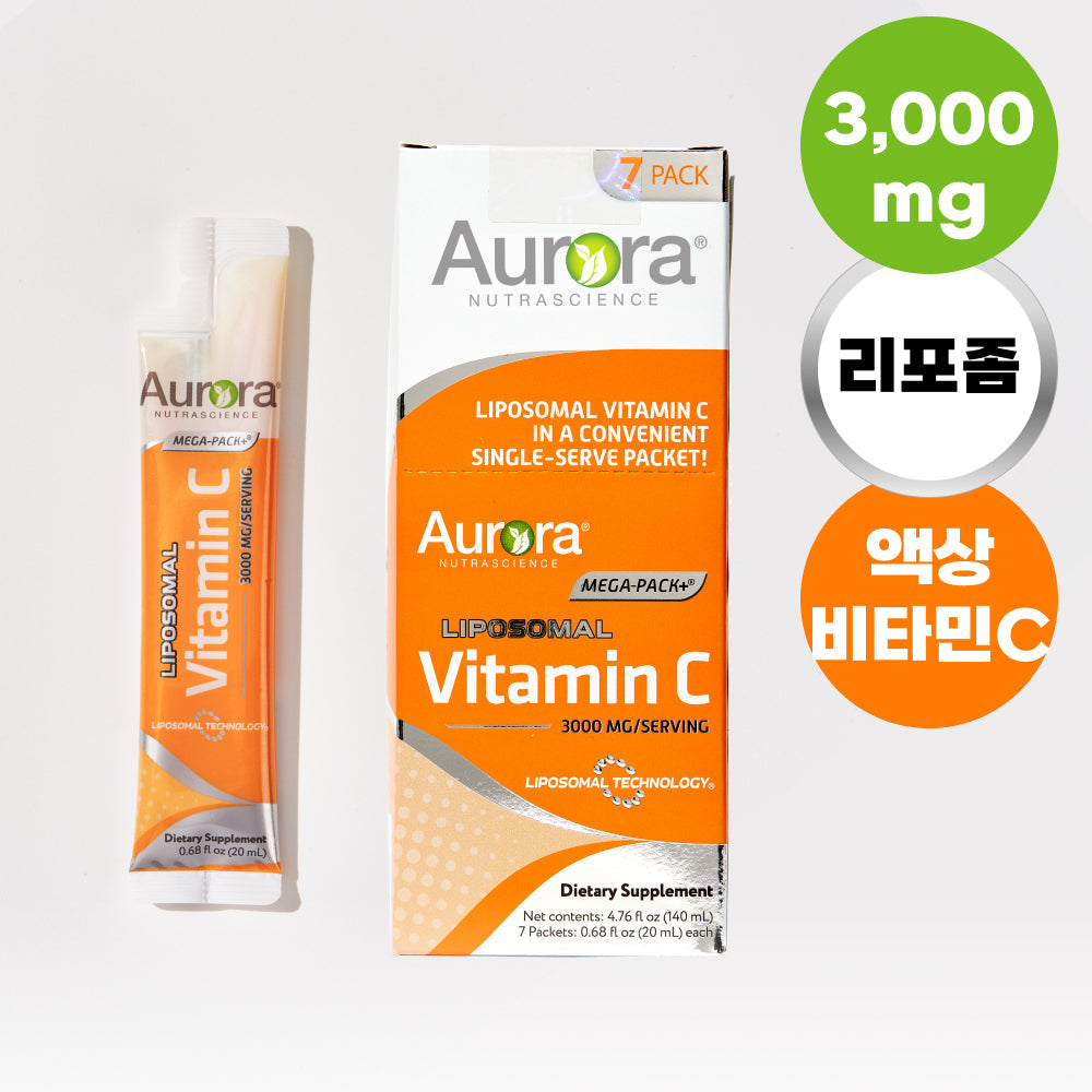 [Aurora] Aurora Liposomal Vitamin C 3,000mg liquid 7 packets (7-day supply)