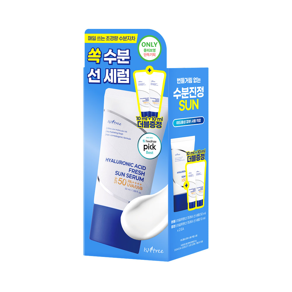 [isntree] Isntree Hyaluronic Acid Fresh Sun Serum 50ml Special (+10ml*2ea)
