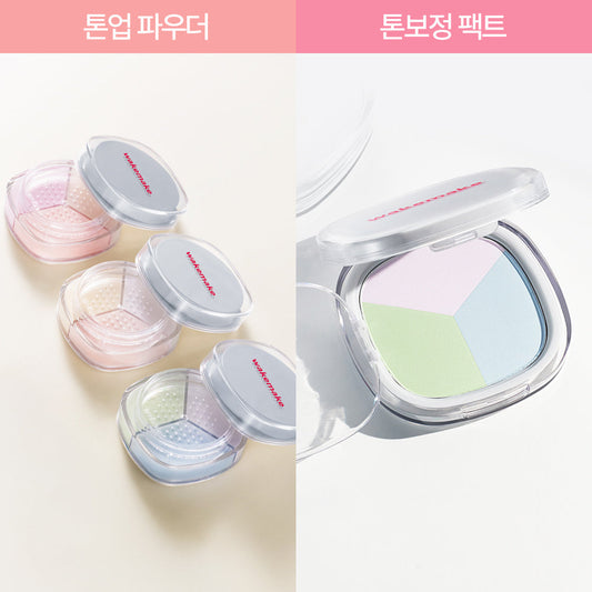 [wakemake] Wake Make Stay Fixer Multi Color Powder/Pact (Single Item)