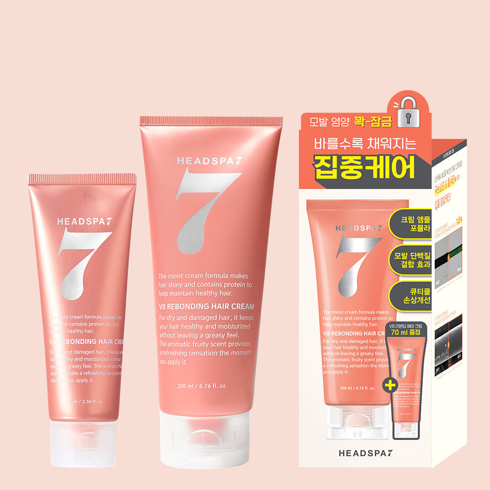 [HEADSPA7] Head Spa 7 V8 Rebonding Hair Cream Special Set