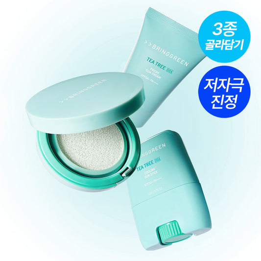 [BRING GREEN] Bringgreen Tea Tree Cica Sun 3 types of sun cushion/sun cream/sun stick