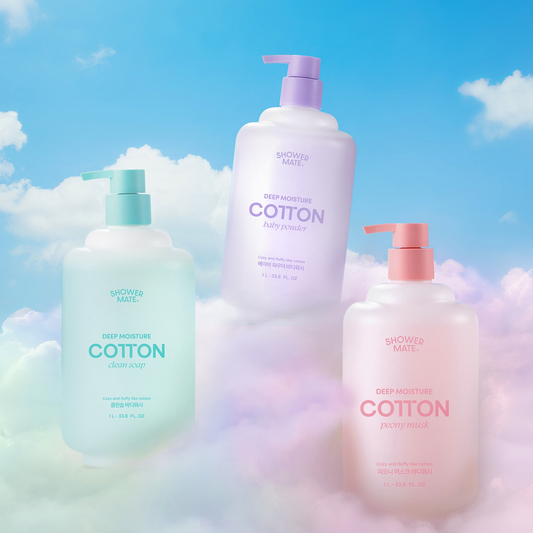[showermate] Shower Mate Deep Moisture Cotton Body Wash 1L 3 types, choose 1