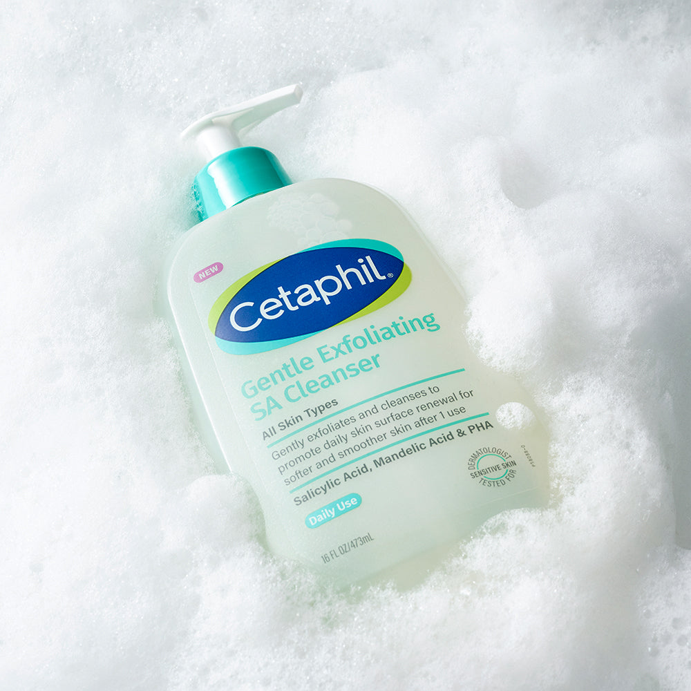 [Cetaphil] Cetaphil Exfoliating SA Wash 473ml (+transparent pouch)