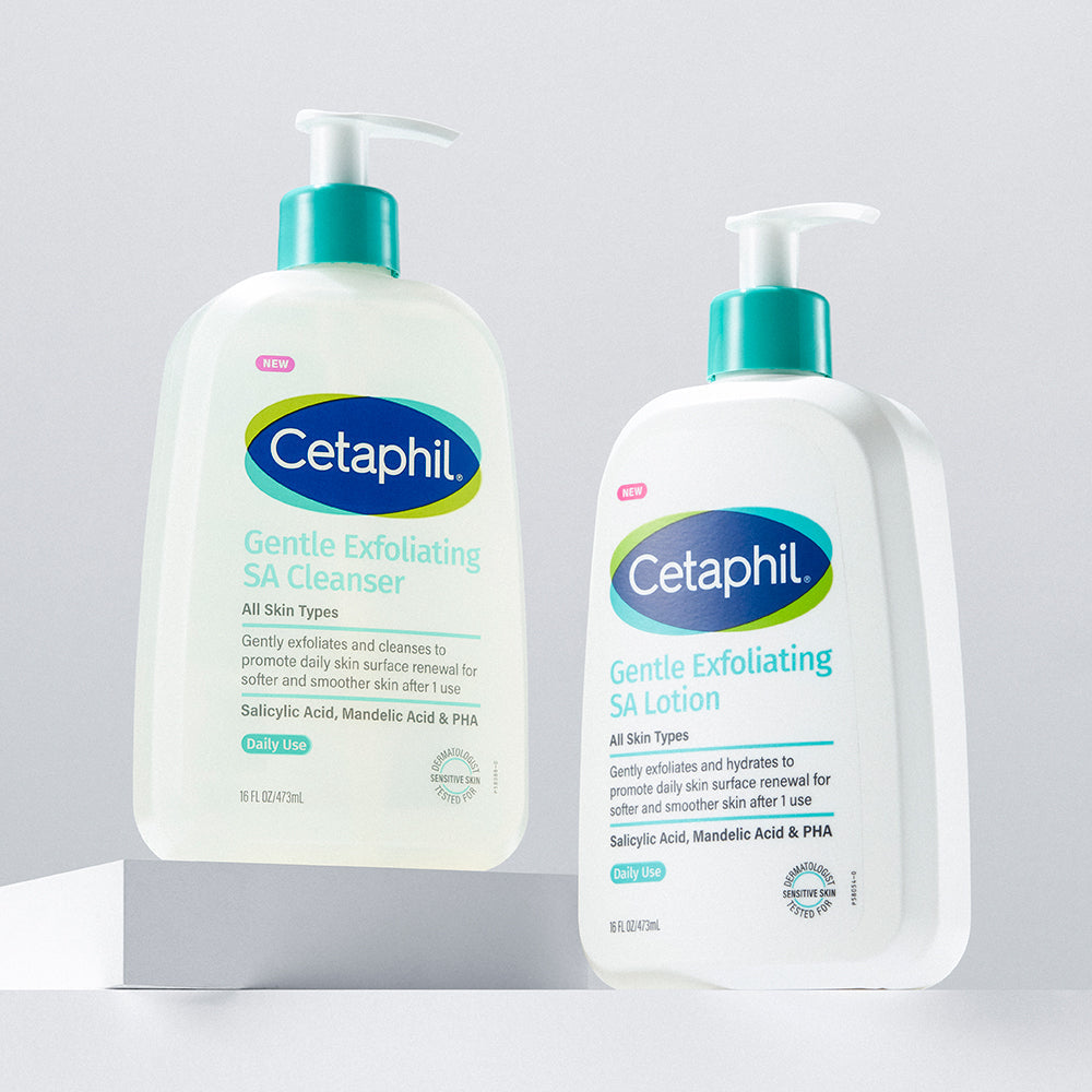 [Cetaphil] Cetaphil Exfoliating SA Wash 473ml (+transparent pouch)