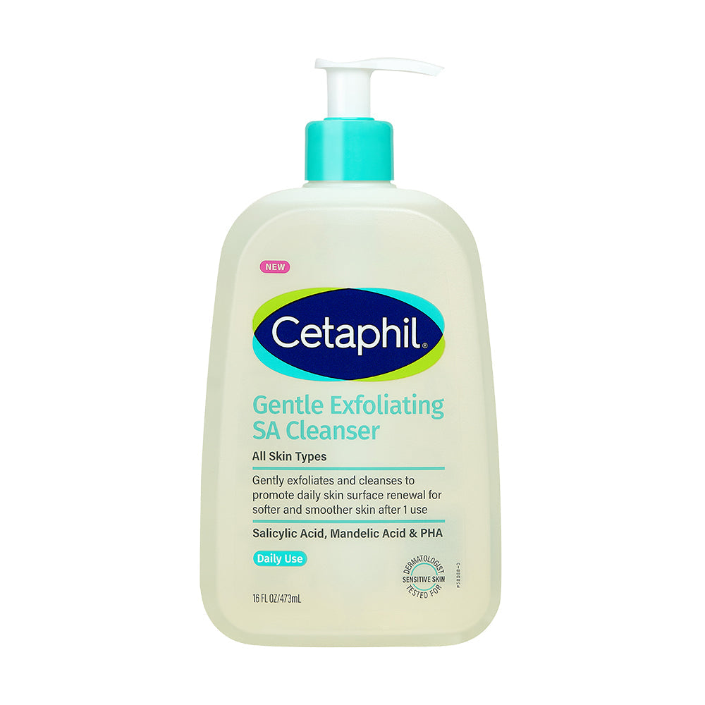 [Cetaphil] Cetaphil Exfoliating SA Wash 473ml (+transparent pouch)