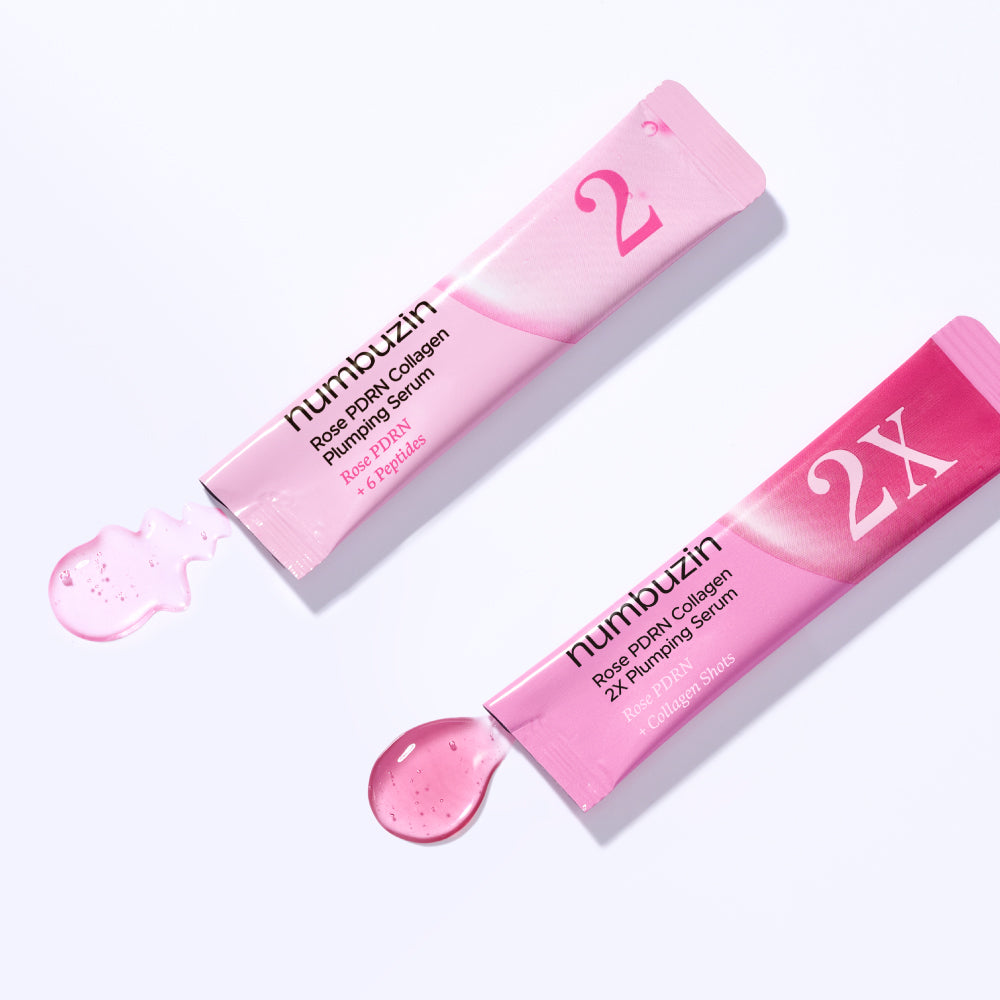 [NUMBUZIN] Numbers In No. 2 Rose PDRN Sérum Repulpant Collagène Petite Capacité Duo 10 ml (Doux 1 ml*5 + Intensif 1 ml*5)