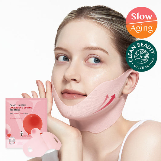 [Round Lab] Round Wrap Camellia Deep Collagen V Lifting Gel Mask (1 sheet)