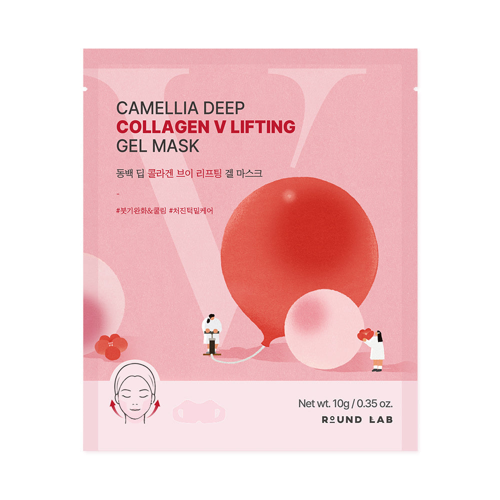 [Round Lab] Round Wrap Camellia Deep Collagen V Lifting Gel Maske (1 Stk.)