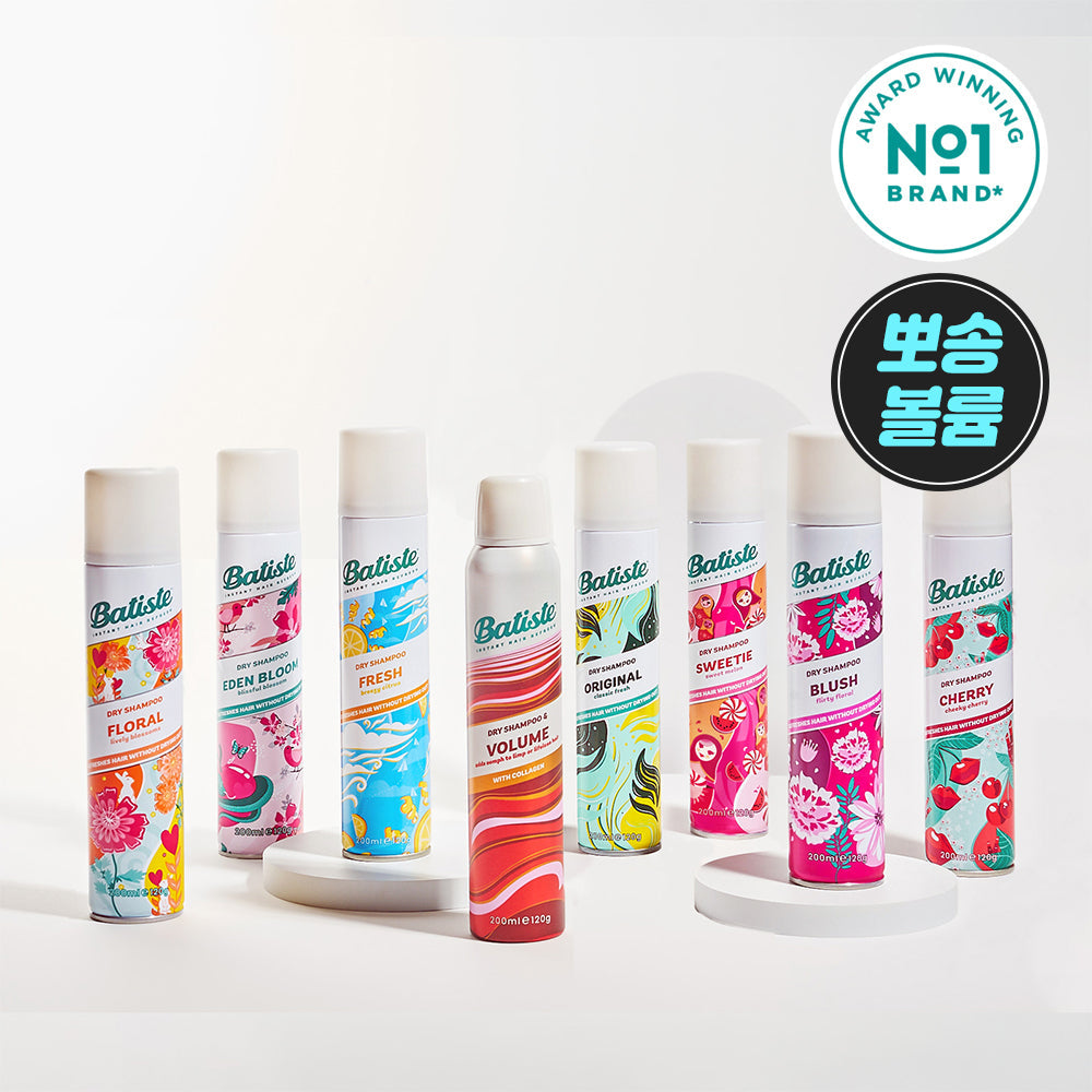 [batiste] Baptiste Dry Shampoo 200ml Single/Special 6 types, choose 1