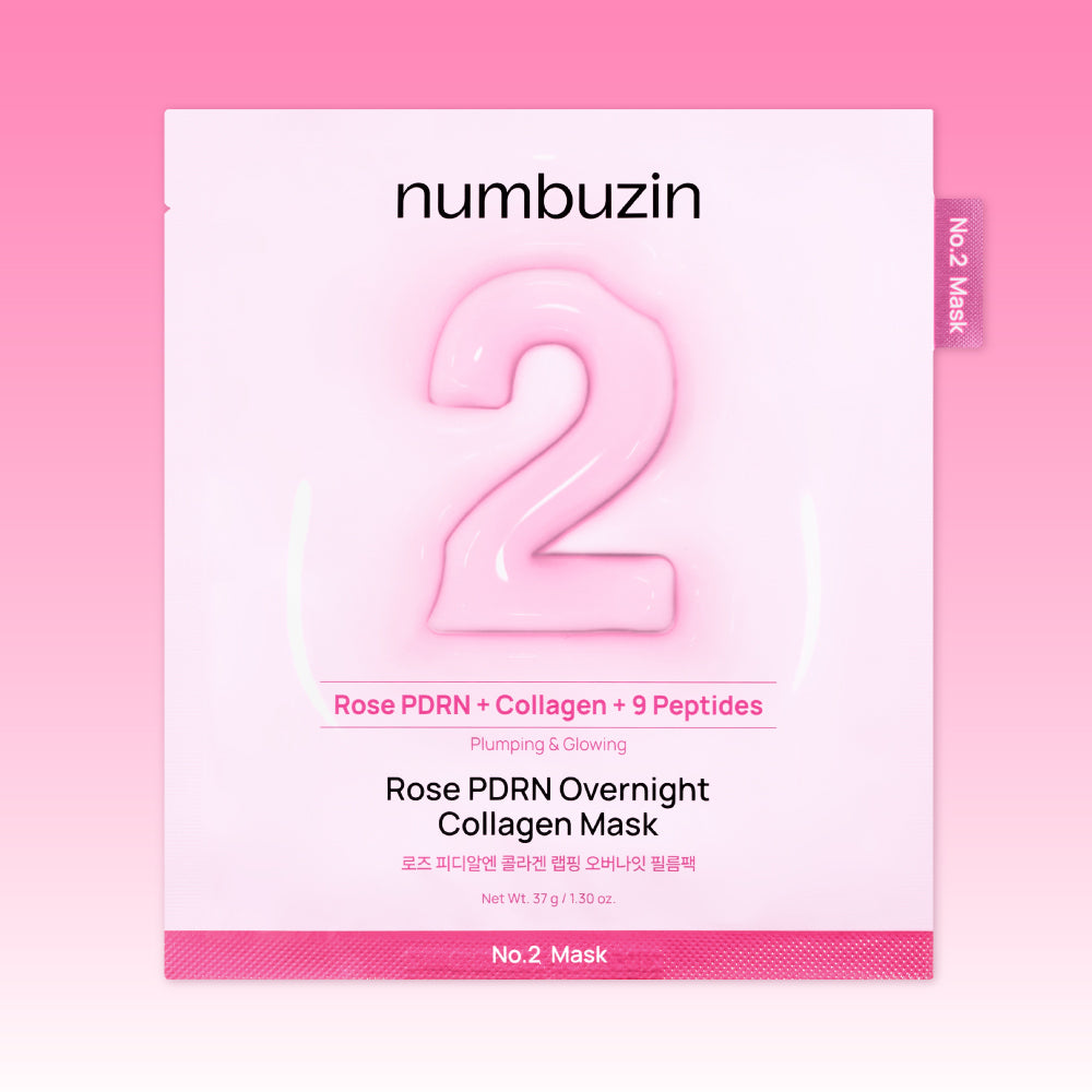 [NUMBUZIN] Numbers In No. 2 Rose PDRN Collagen Wrapping Overnight Film Pack 1 sheet