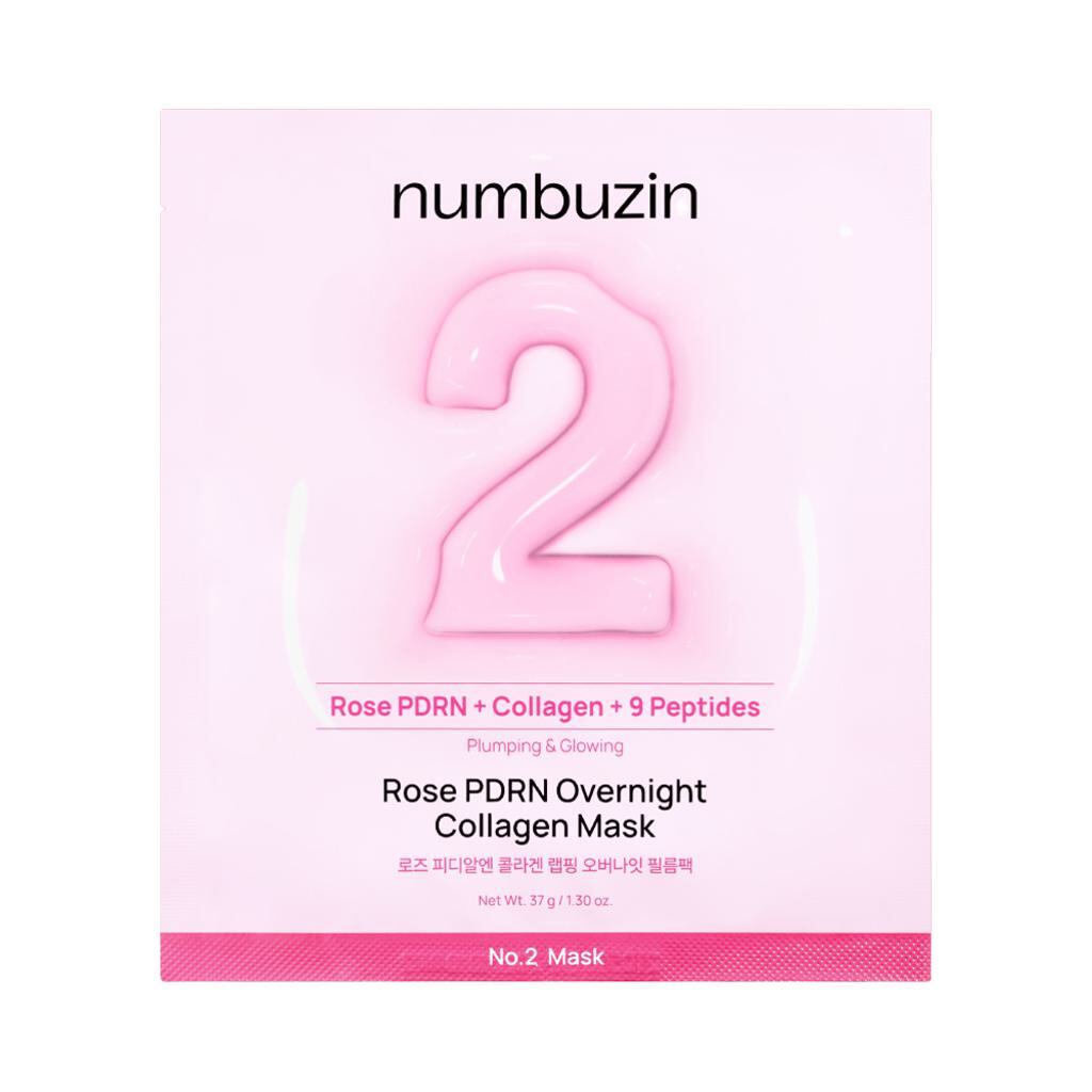 [NUMBUZIN] Numbers In No. 2 Rose PDRN Collagen Wrapping Overnight Film Pack 1 sheet
