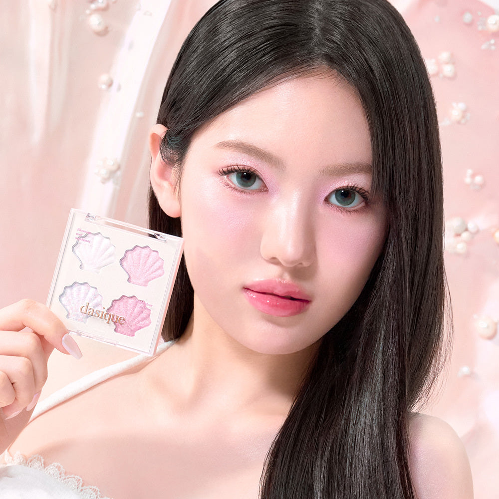 [Dasique] Daisyk Shine Glow Highlighter 4-Color Palette 01 Twinkle Mermaid