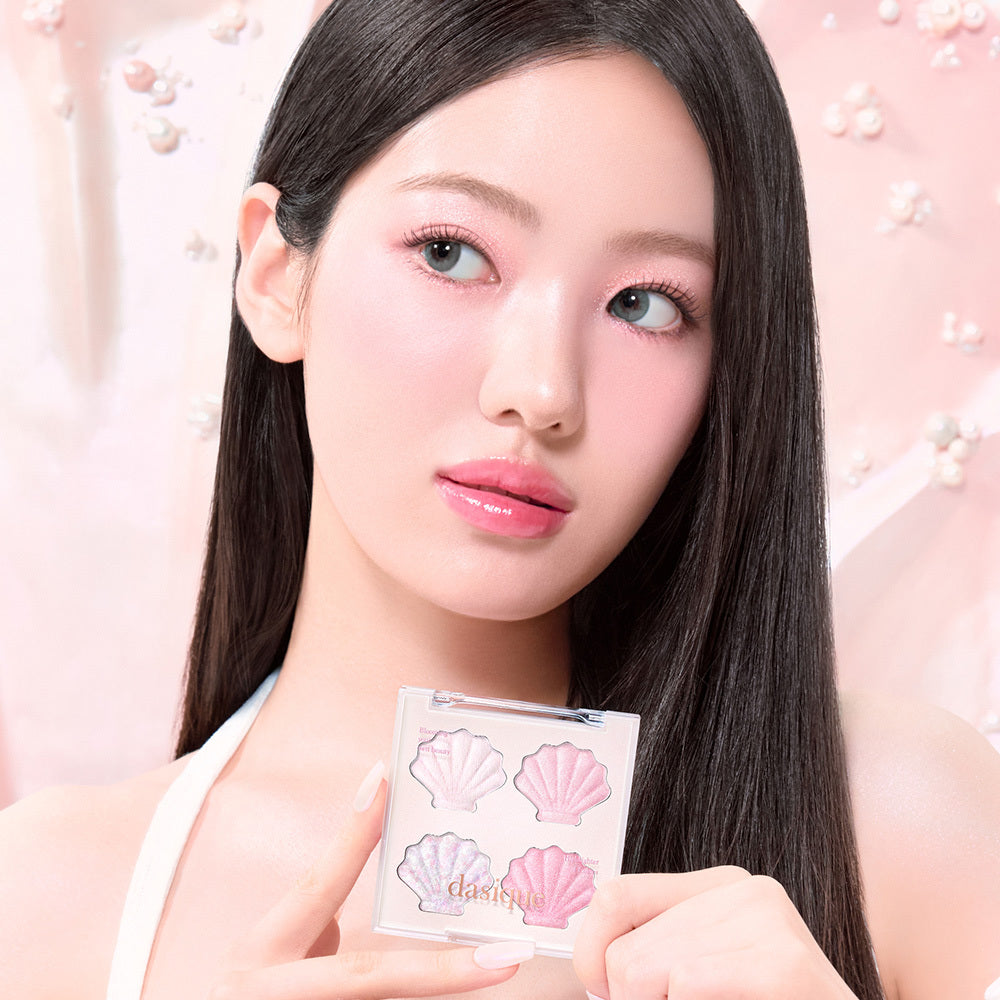 [Dasique] Daisyk Shine Glow Highlighter 4-Color Palette 01 Twinkle Mermaid