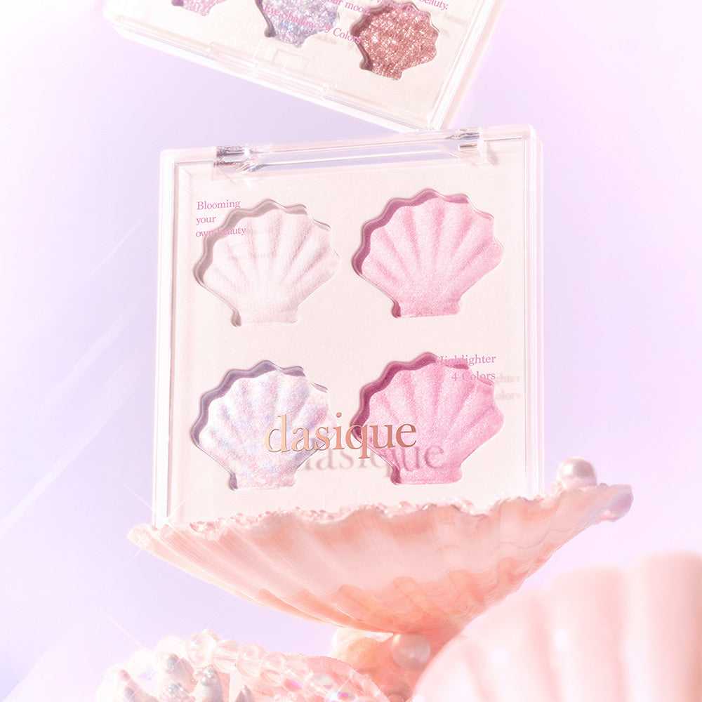 [Dasique] Daisyk Shine Glow Highlighter 4-Color Palette 01 Twinkle Mermaid