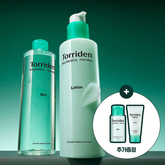 [Torriden] Toriden Balanceful For Men Cica Clearing Skin/Lotion 2 types special (+Skin 30ml+Lotion 20ml)