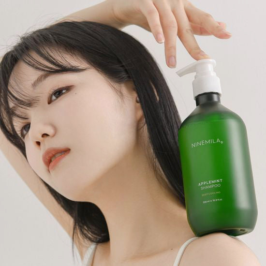 [NINEMILA] Nine Mila Apple Mint Hair Loss Shampoo for Oily Scalp 500ml