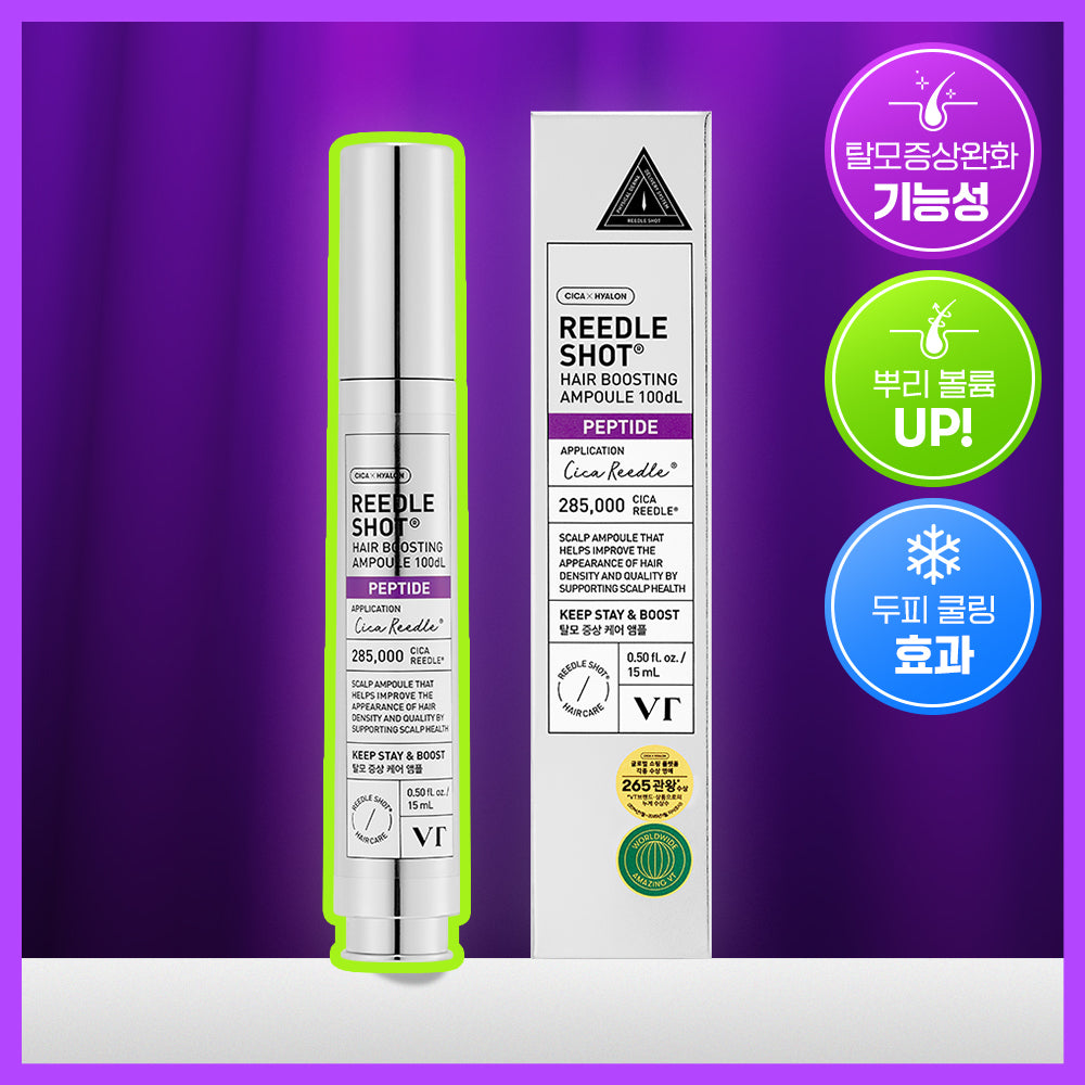 [VT Cosmetics] VT Riddle Shot Hair Boosting Ampoule 100DL Root Volume Improvement Single Item