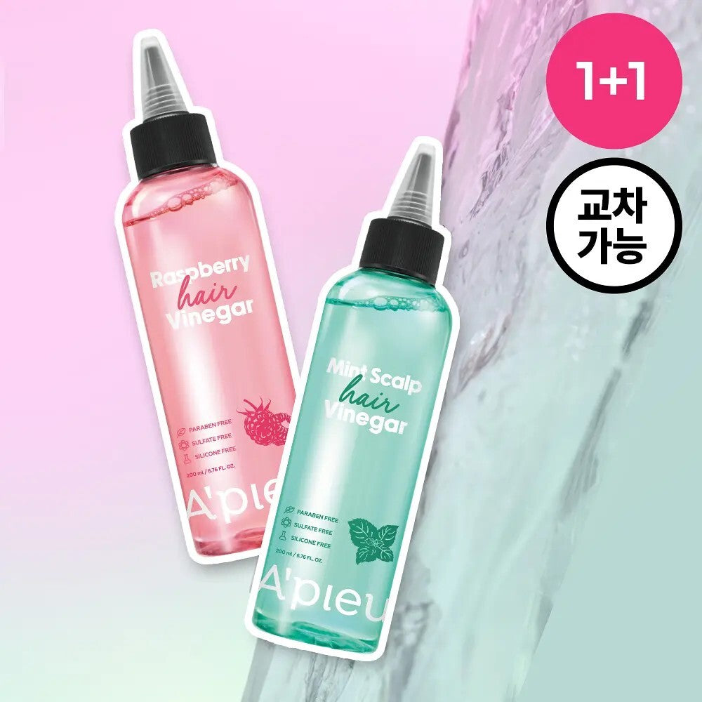 [A'pieu] APIEU Hair Vinegar 200ml single item (raspberry/mint scalp)