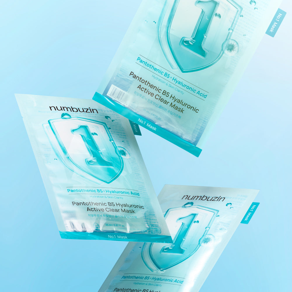 [NUMBUZIN] Numbers In limited edition of 20 mask packs (No. 1 soothing gauze pack, No. 3 cleansing rum pack)