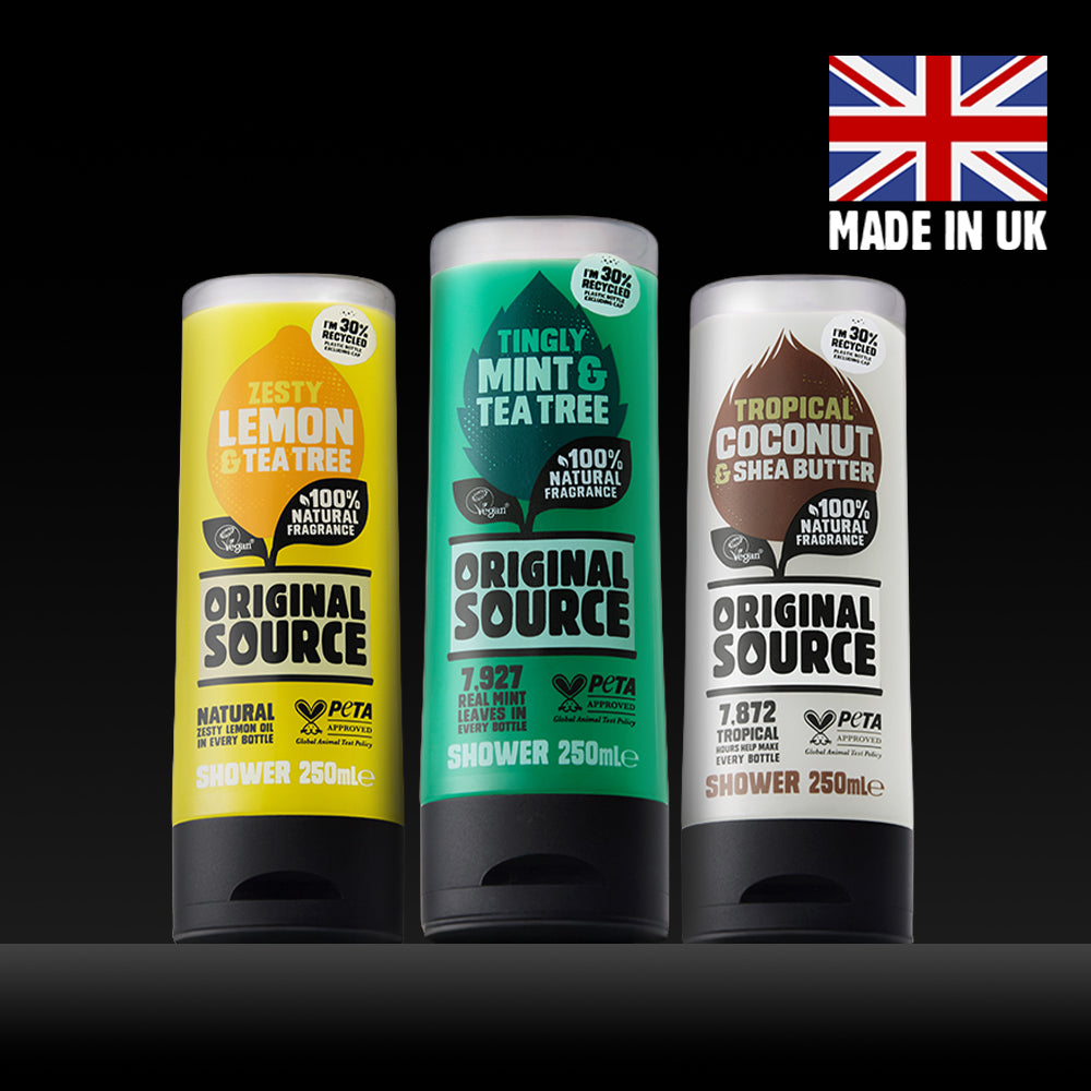 [originalsource] Original Source Shower Gel 250ml, Choose 1 of 3 (Mint Tea Tree/Lemon Tea Tree/Coconut Shea Butter)