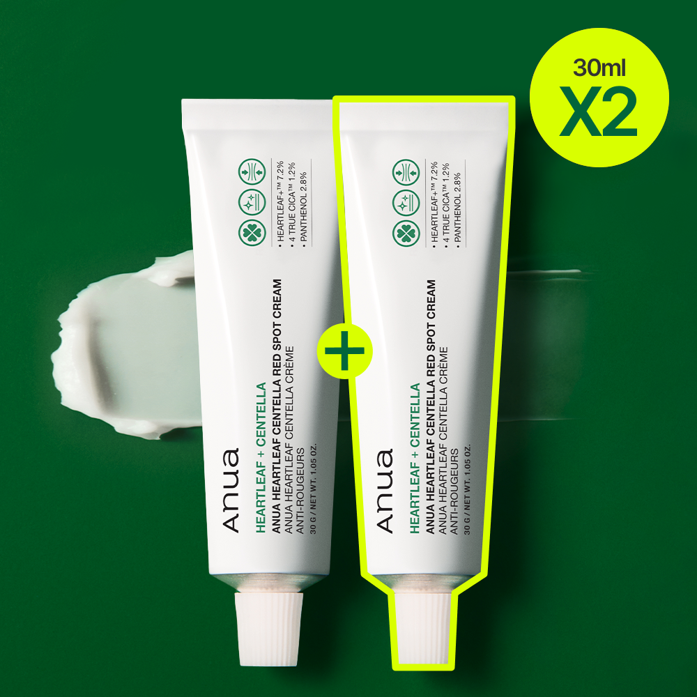 [Anua] Anua Heartleaf Centella Crème Anti-Taches Rouges 30g 2 paquets