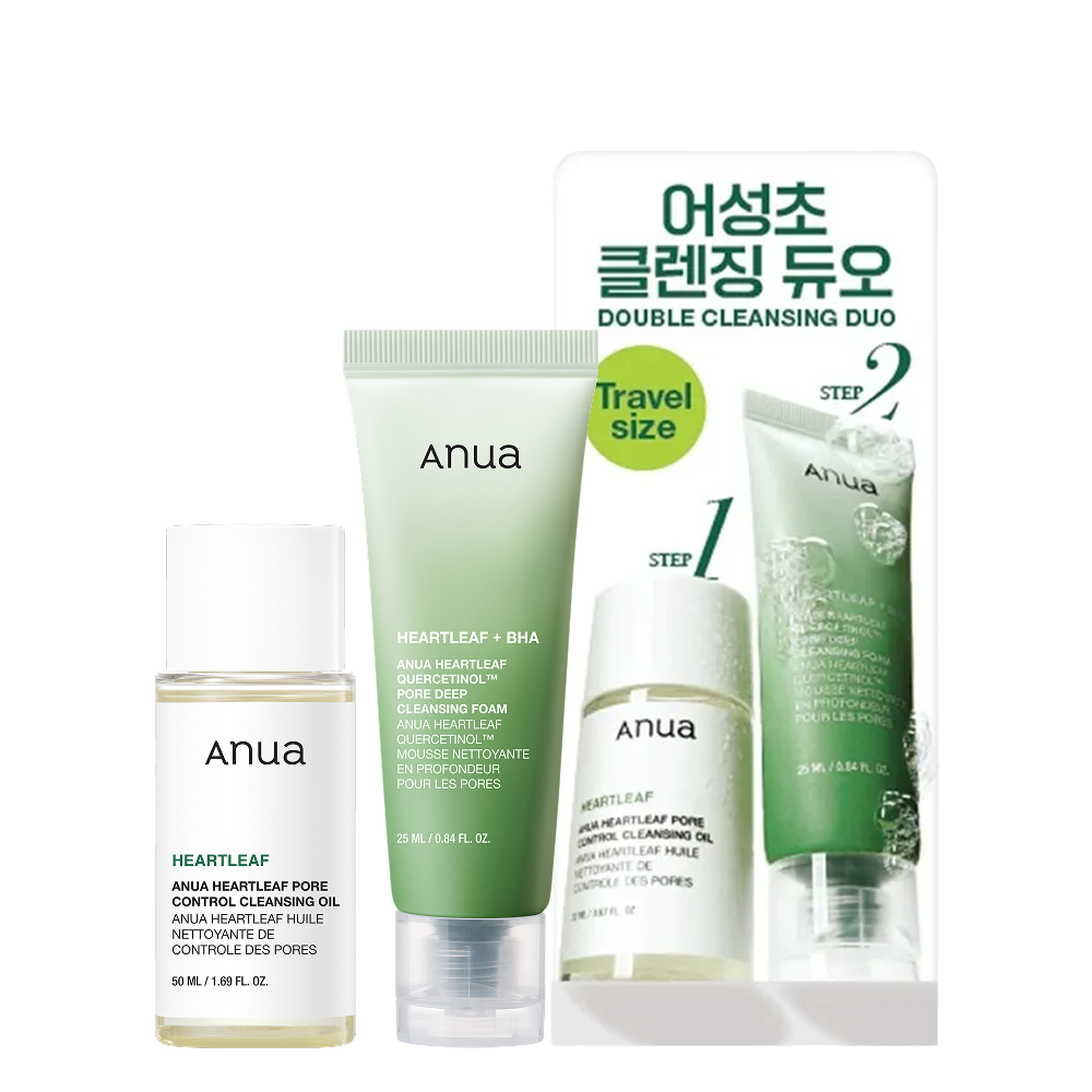 [Anua] Anua Houttuynia cordata Travel Cleansing Set (20ml oil + 25ml foam)
