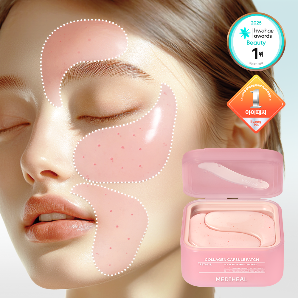 [mediheal] Mediheal Collagen Capsule Patch 60 sheets, 2 types (Retinol, Vitamin C)
