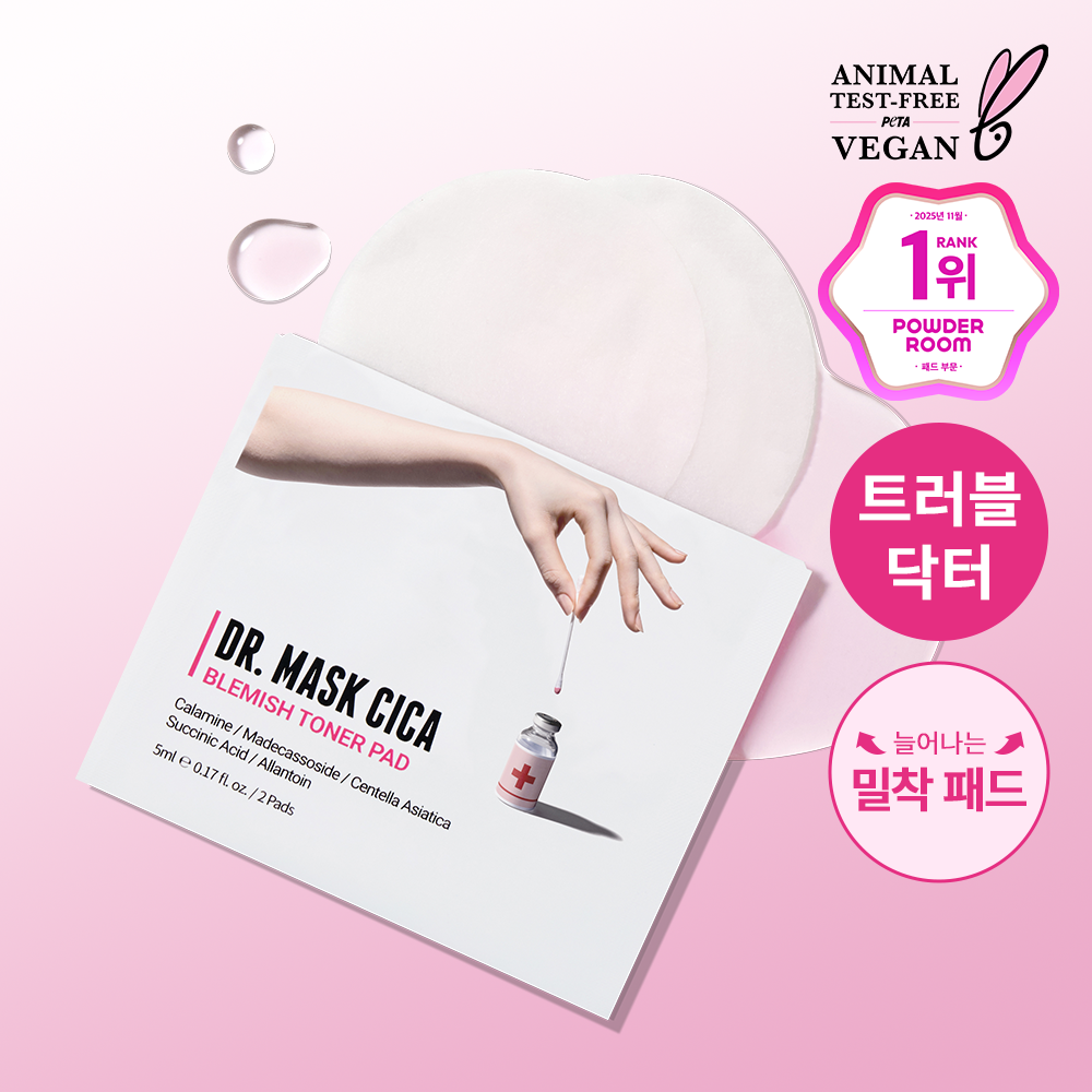 [rovectin] Rovectin Doctor Mask Cica Blemish Toner Pad 60 sheets special (+10 sheets)