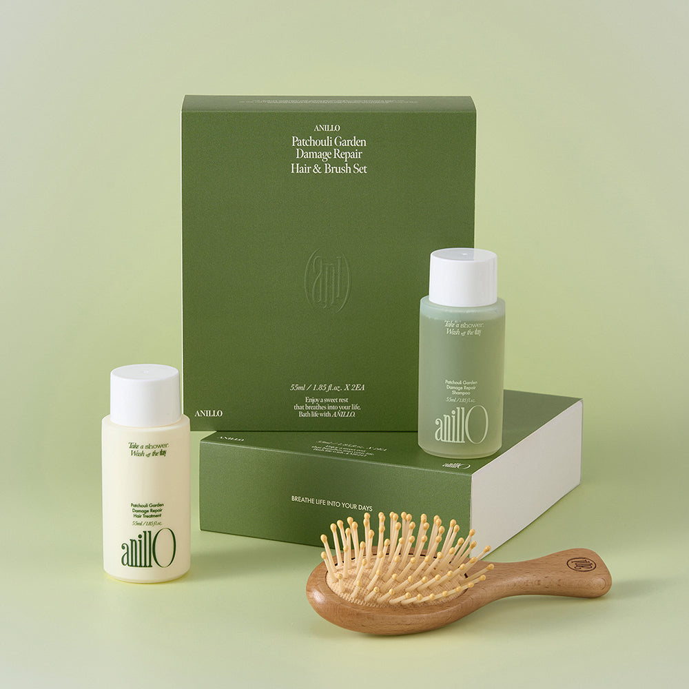 [ANILLO] Anillo Patchouli Garden Damage Repair Hair and Brush Set_Don't miss it