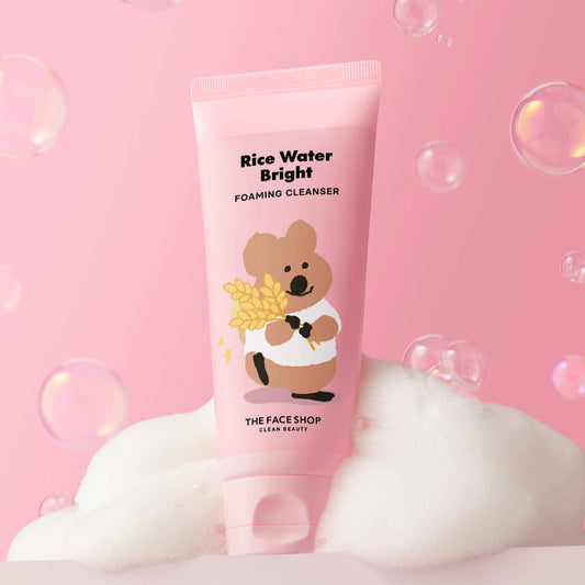 [THE FACE SHOP] The Face Shop Rice Water Bright Cleansing Foam 150ml 2-pack special (+Dino Tang hairpin)