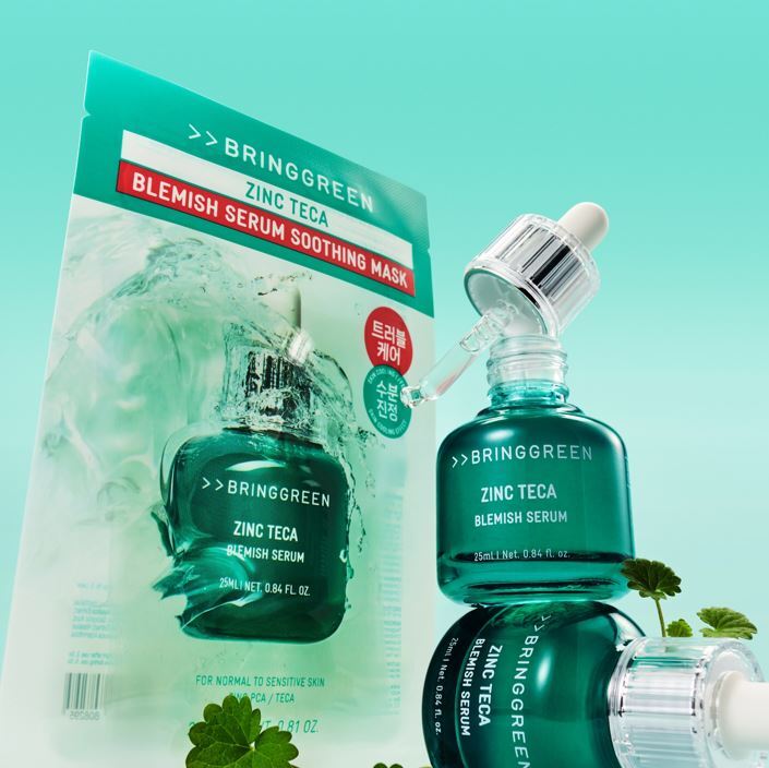 [BRING GREEN] Bring Green Zinc Teca Trouble Serum Soothing Mask 1 sheet/3+1 plan