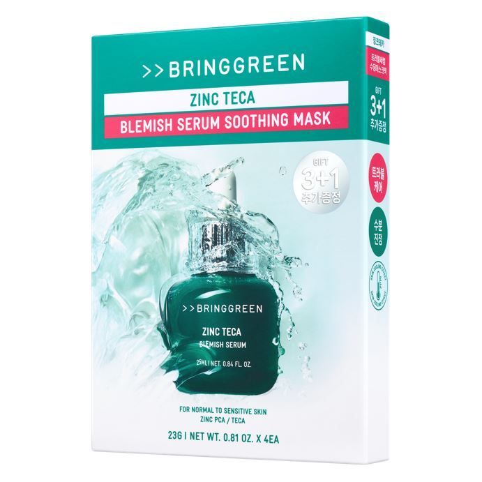 [BRING GREEN] Bring Green Zinc Teca Trouble Serum Soothing Mask 3+1 Special